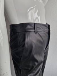 MAC cropped pantalon Chiara. Maat 40, Zwart/vegan leer.