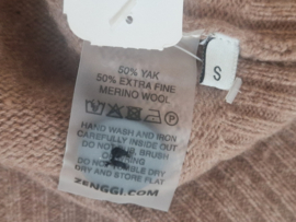 Zenggi cropped cardigan. Maat S. Yak/merino/Everest