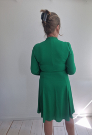 Steps jurk met strikdetail. Maat 42. Groen