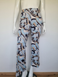 Cambio pantalon. Maat 40, Lichtblauw/print.
