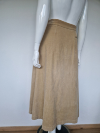 Rosso35  A-lijn rok. Maat 40, Corduroy/ Camel.
