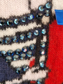Love Moschino trui. Maat 40/42, Blauw/wol.