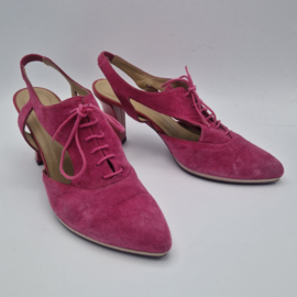 Audley London suède slingback pumps. Maat 41,fuchsia
