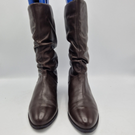 Dune London laarsjes Rosalin. Mt. 41, Bruin/leer.