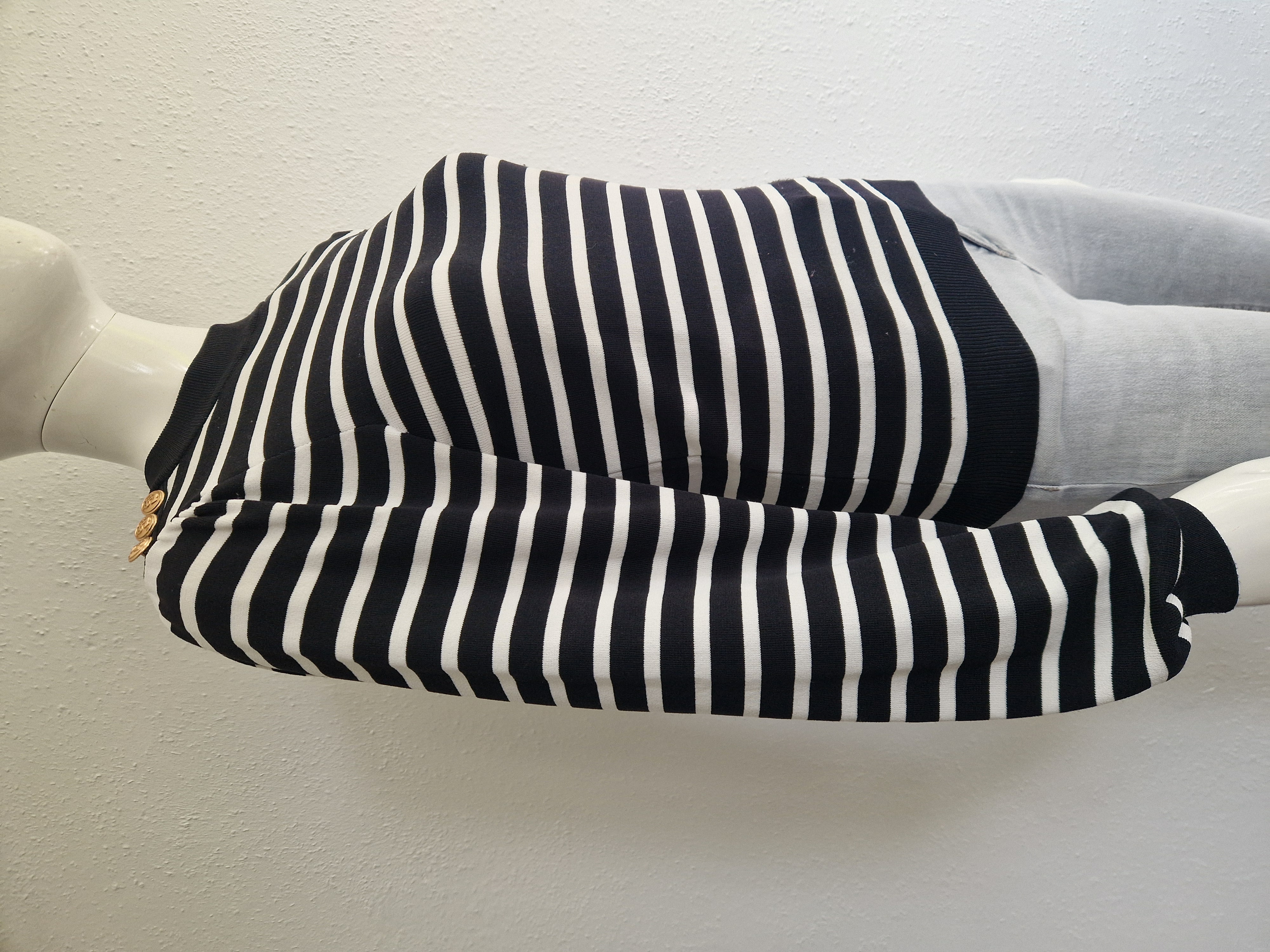 Studio Anneloes Luna Stripe pullover. Maat M. Zwart/wit.