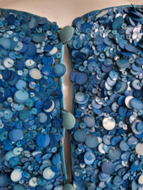 Ronald Kolk top. Maat 34/36, Blauw/lovers.