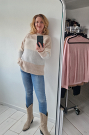 Riani trui. Maat 40, Crème/beige/wol.