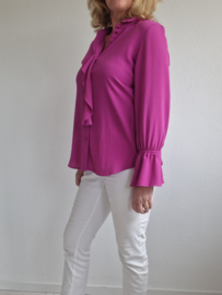 Erfo blouse. Maat 40, Fuchsia.