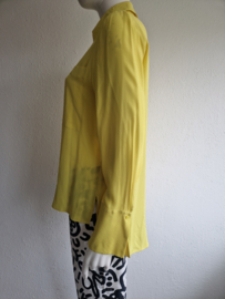 Luisa Cerano blouse. Maat 40, Geel/zijdemix.