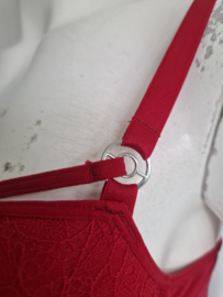 Marlies Dekkers bh en slip Space Odyssey. Maat 80B/L. Rood.