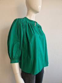Antik Batik Karo blouse. Maat XS/36, Groen.
