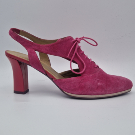 Audley London suède slingback pumps. Maat 41,fuchsia