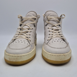 Mjus halfhoge sneakers. Maat 41,Crème/leer.