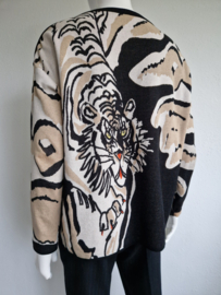 Marc Cain pullover met tijgermotief. Maat 3,