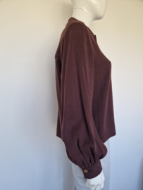 Riani luxe blouse/jasje. Maat 38. Bruin/lyocell