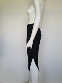 Supertrash midi rok. Mt. 38. Zwart.