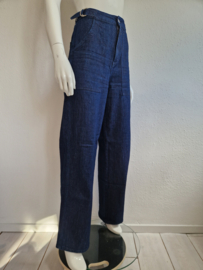 Closed jeans met wijde pijpen. Maat 29, Donkerblauw