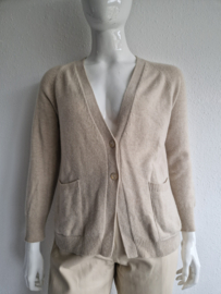 Portofinopiazzetta vest. Maat L. Beige/ kasjmier