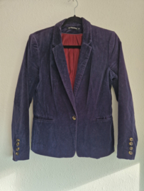Monoprix Femme blazer. Maat 38. Blauw/fluweel.
