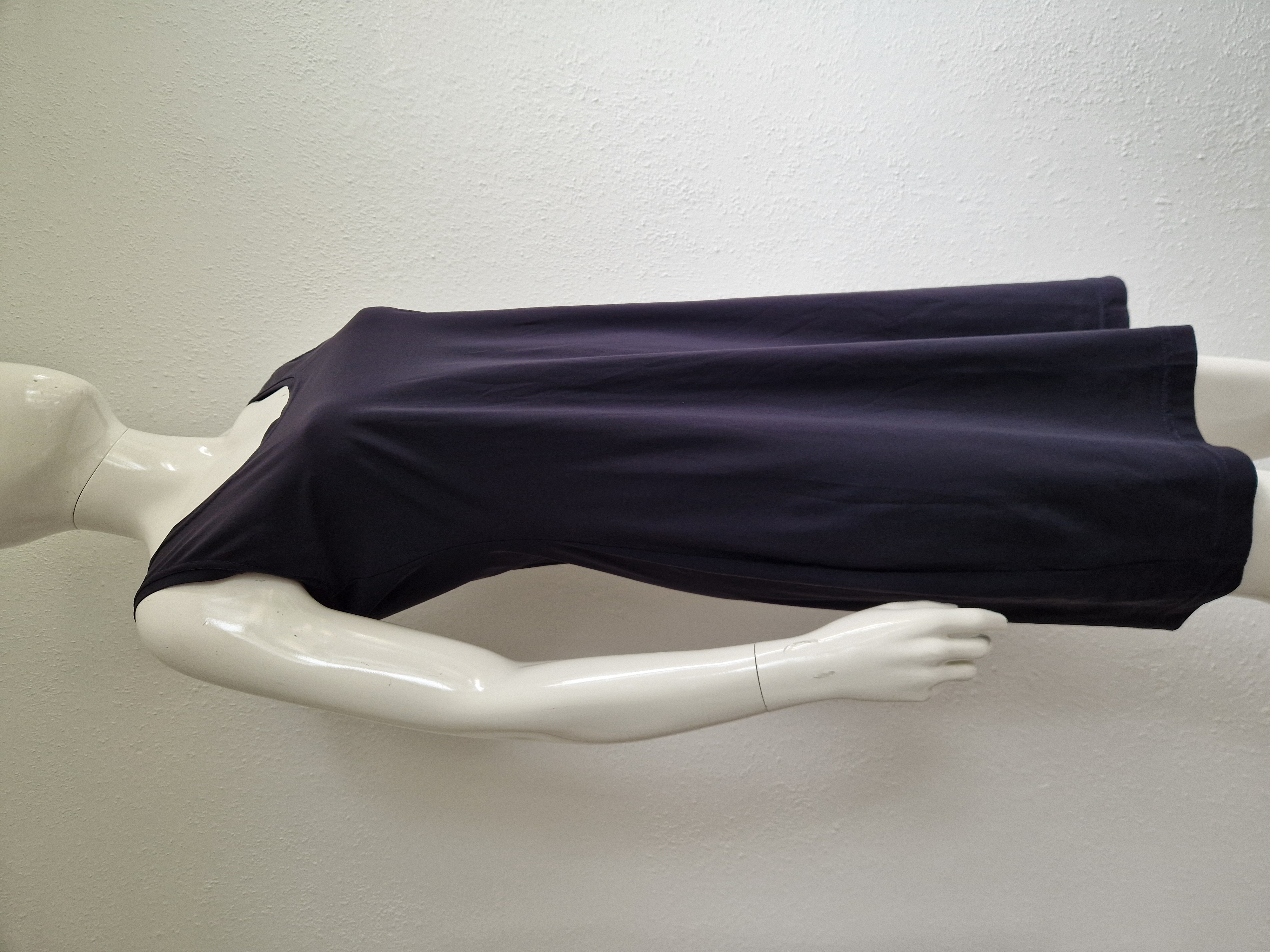 Margriet Nannings hemdjurk. Maat 4. Blauw/travelstof.