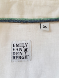 Emily van den Bergh blouse. Mt. 36. Wit/linnen.