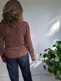 King Louie blouse | Maat 40 |Retro print |