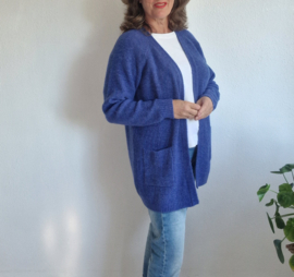 Studio Anneloes gebreid vest | Maat S | Blauw |