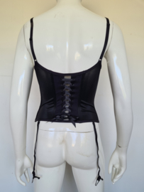 Marlies Dekkers torselet. Mt. 70D. Zwart/zilver.