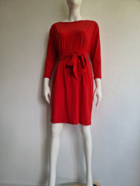 La Dress jurk Caroline. Maat L. Rood/travelstof.