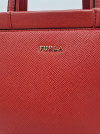Furla schoudertas. Rood/leer.