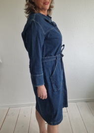 Mos Mosh Selby denim jurk. Maat M. Blauw