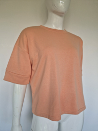 Azzurro oversized T-shirt. Maat OS. Perzik
