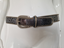 Nanni Milano riem – patchwork leer – statement belt – luxe