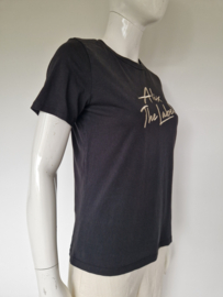 Alix The Label T-shirt | Maat S | Zwart/goud |