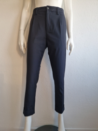 Zenggi cropped pantalon. Maat 2, Donkerblauw.