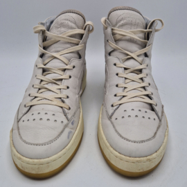 Mjus halfhoge sneakers. Maat 41,Crème/leer.