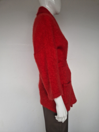 Joline Jolink kimono vest. Maat S. Rood/ superkid mohair.