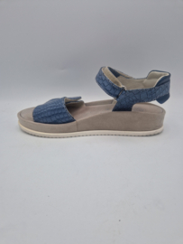 Annalina sandalen. Maat 41, Blauw/leer.