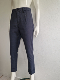 Zenggi cropped pantalon. Maat 2, Donkerblauw.