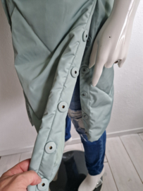 Riani lange gewatteerde bodywarmer. Maat 36, Mintgroen.