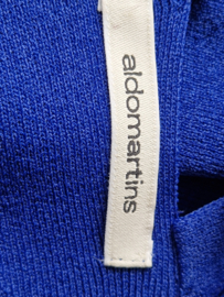 Aldomartins top met opengewerkte rug. Maat XL. Kobalt.