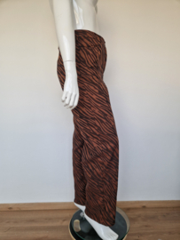 Samsoe & Samsoe pantalon. Maat 42. Bruin/zebraprint.