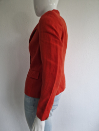 Purdey blazer. Maat 42. Rood/linnen.