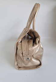 Nicoli leren handtas | Goud | Leer |
