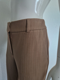 Five Units krijtstreep pantalon Clara. Maat 30,Lichtbruin.