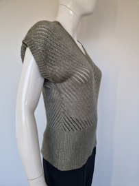 Enjoy spencer. Maat M. Grijs/groen.