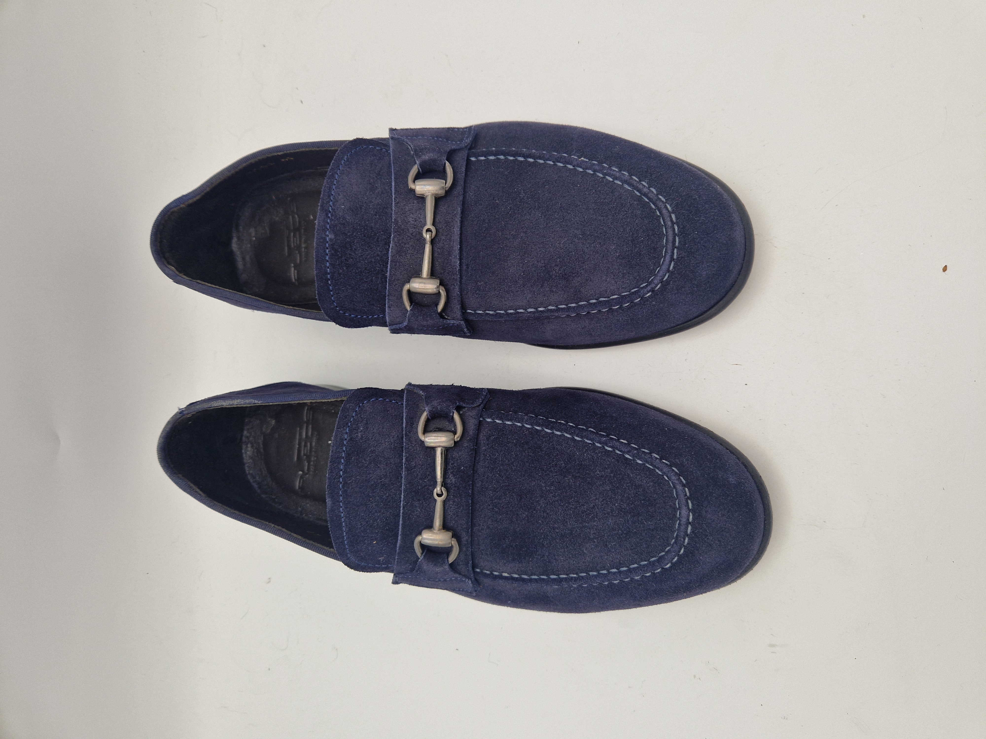 Flecs instappers. Maat 40, Donkerblauw/suède.