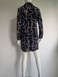 Studio Anneloes tuniek. Maat 40, Zwart/print.