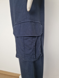 Nenette Milano cargo broek | Maat 36/38 | Donkerblauw |