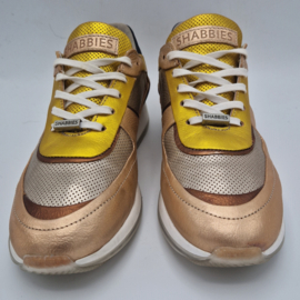 Shabbies sneakers. Maat 38. Metallic leer.